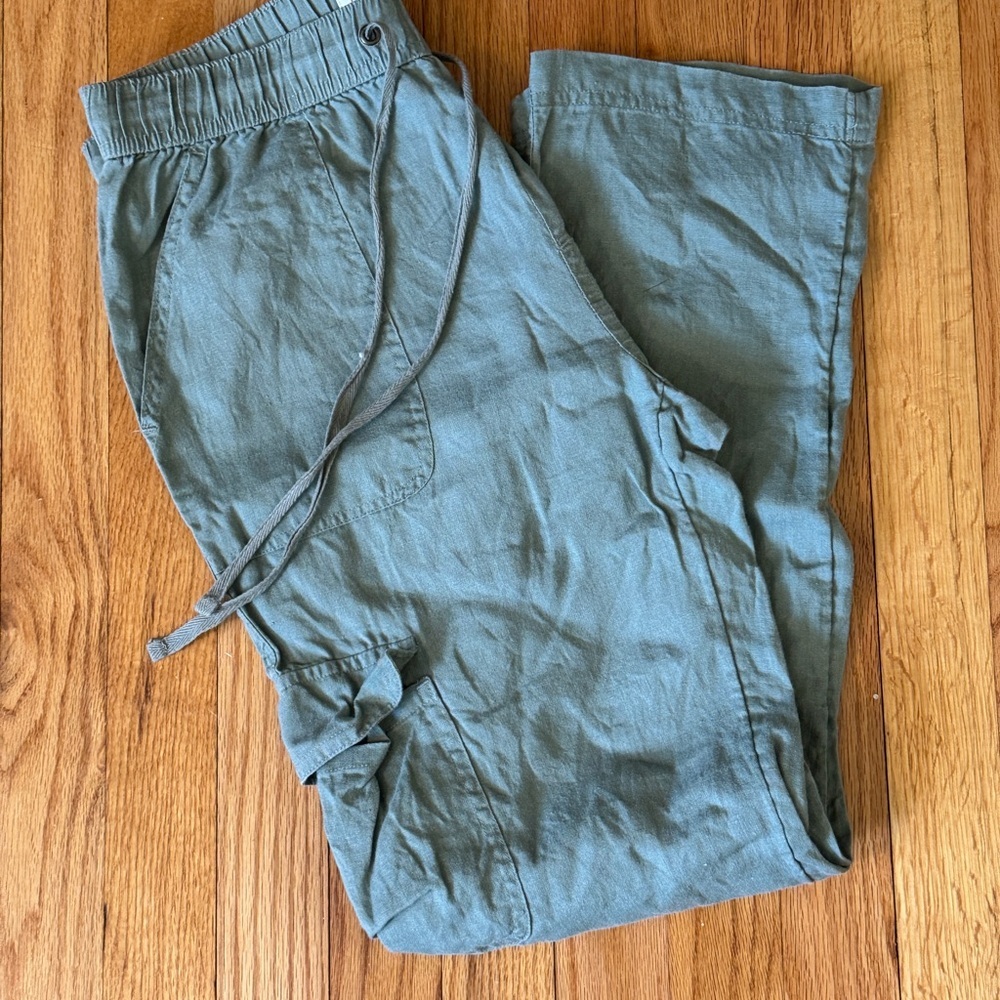 Rachel Zoe Womens Small Cargo Pants in Olive Green